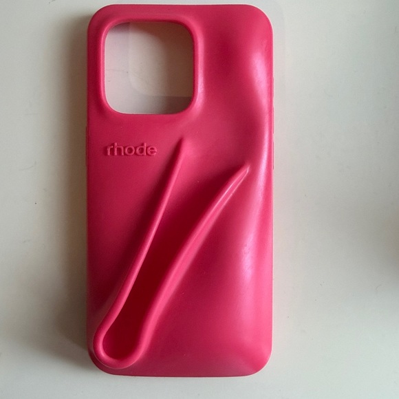 Rhode Guava Spritz (Hot Pink) iPhone 14 Pro Phone Lip Case - Picture 3 of 4
